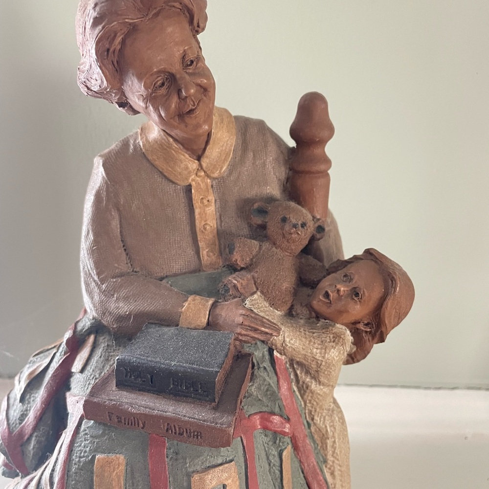 A “Tom Clark” original of grandmother and child sharing traditions. - Picture 2 of 6